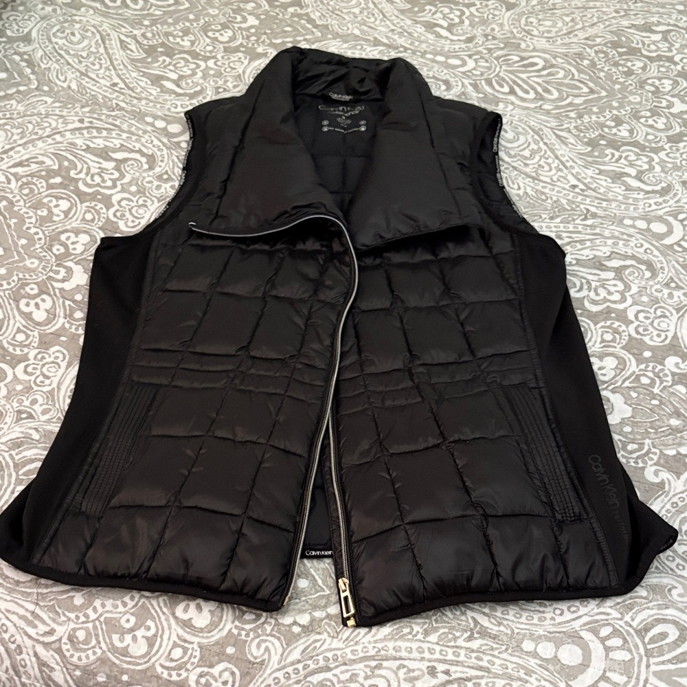 Calvin Klein Black Quilted Vest